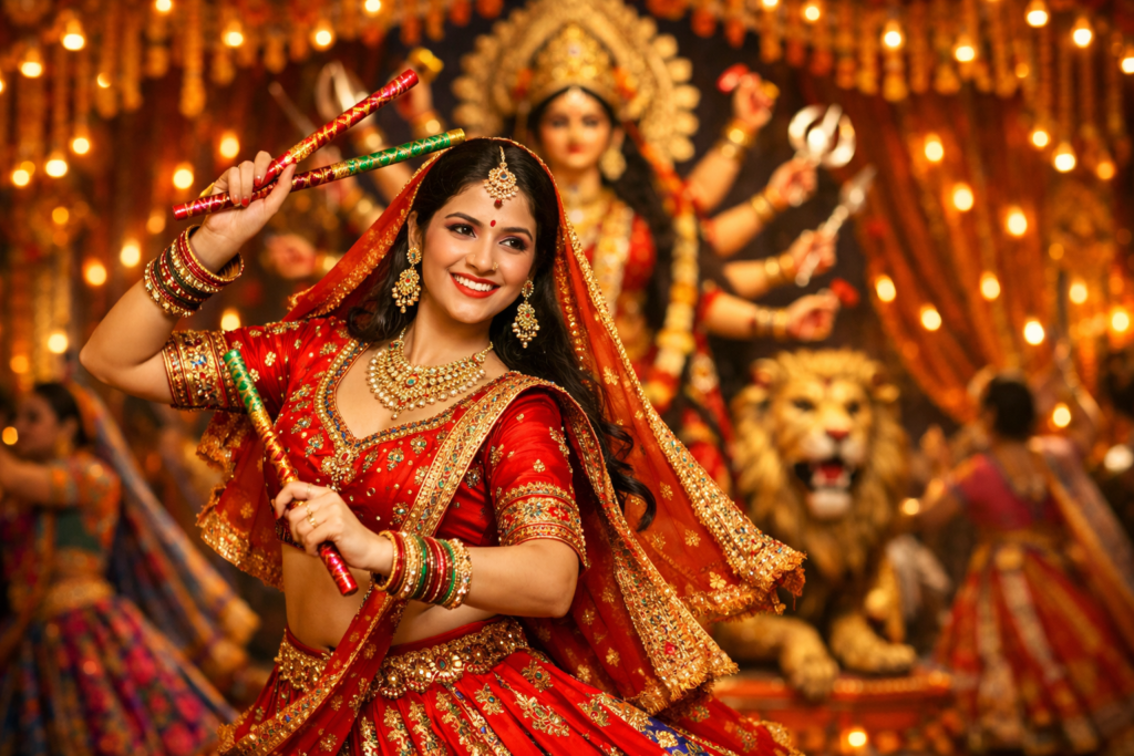 Navratri 2026 ChatGPT prompts viral garba photos banao