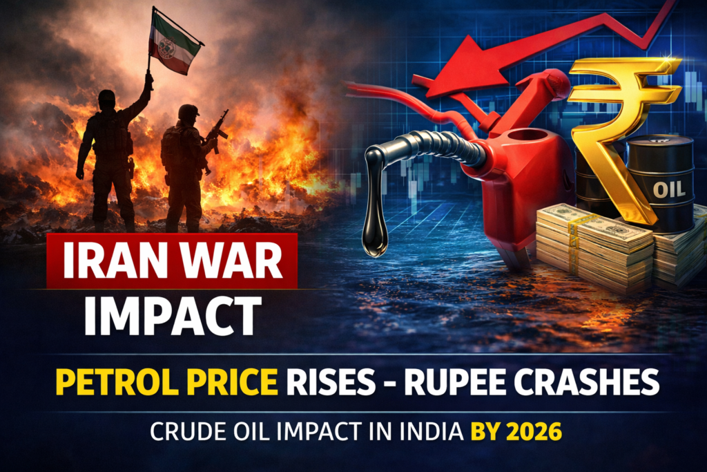Iran War India petrol price rupee crash crude oil impact 2026