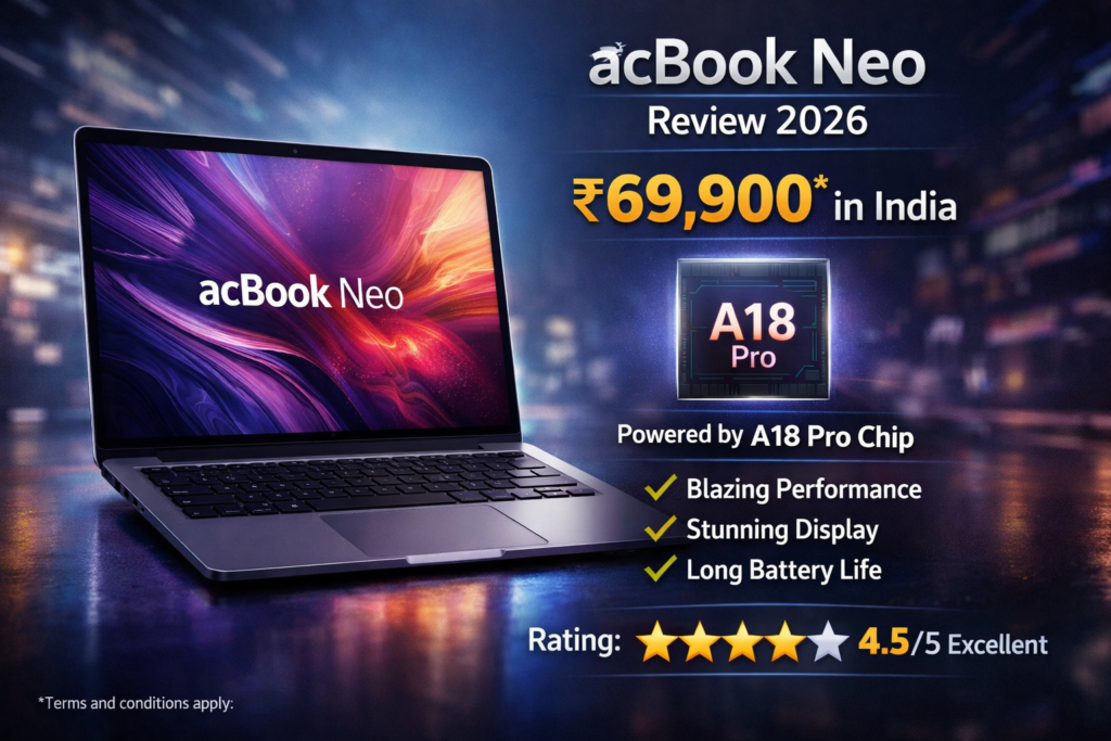 MacBook Neo price India 69900 A18 Pro chip review 2026