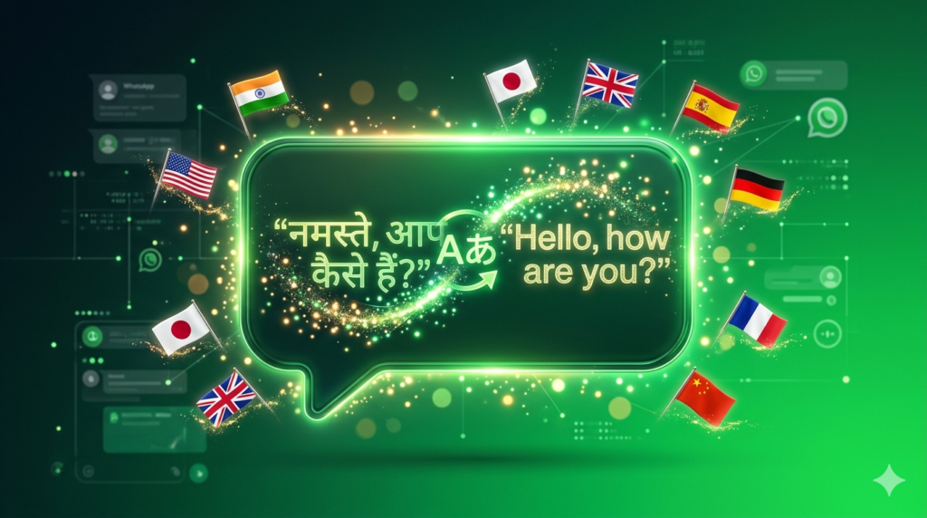 whatsapp translate WhatsApp translate setup showing the translate messages toggle being turned on inside a chat info screen