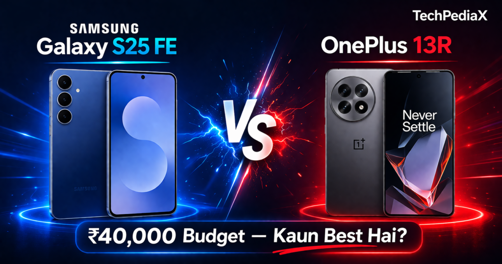 Samsung Galaxy S25 FE vs OnePlus 13R comparison
2025 India best phone under 40000